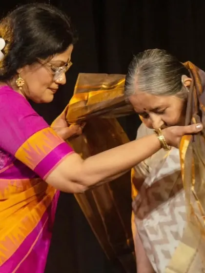 A moment of respect as I honor Kamalini Dutt. Our tradition teaches us to revere the gurus and stalwarts who have paved the way for us.