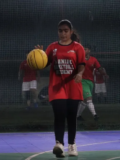 A female player dribbles with confidence. We empower all our athletes to take control of the game.