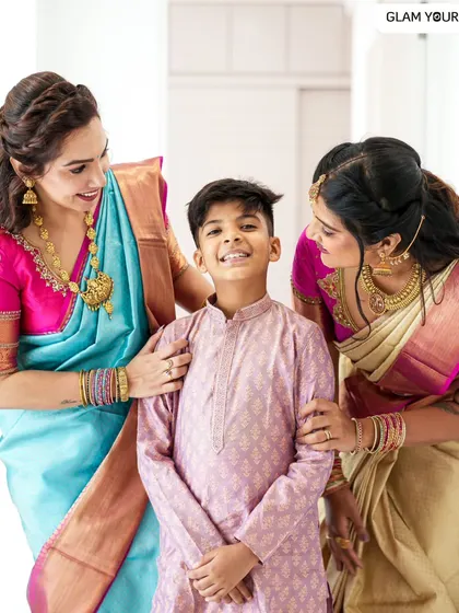 A beautiful moment captured after doing makeovers for these lovely sisters. Both looks were designed to be minimal, elegant, and complementary, making them feel super confident for the event.