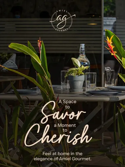 A space to savor, a moment to cherish. At Amiel Gourmet, it’s not just about the food, it’s about the experience. Feel at home in the elegance of my café.