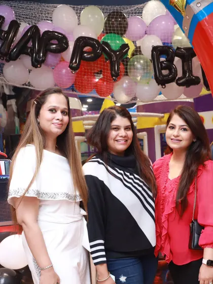 More happy guests posing for a picture. I ensure the party atmosphere is fun and welcoming for everyone who attends.