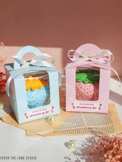 Each strawberry jar comes in its own cute, custom-designed gift box, making it a perfect present.