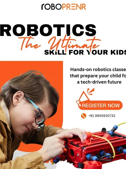 Robotics is the ultimate skill for your kids. Our hands-on classes prepare your child for a tech-driven future.