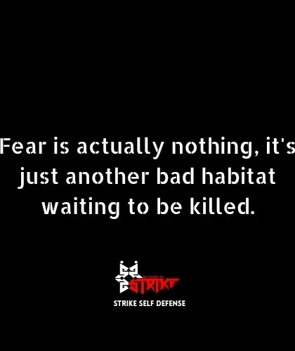 I see fear as a bad habit that can be broken. Through repetitive drills and pressure testing, we replace the habit of freezing with the habit of acting decisively. We train to kill fear.