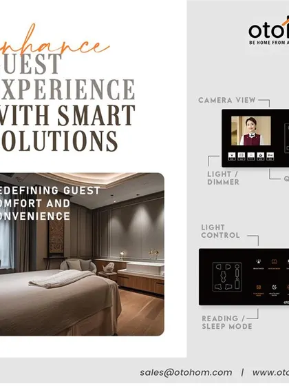 We focus on redefining guest comfort and convenience through smart solutions. Our wall panels allow guests to manage lighting, request service, and even view the door camera, all from one intuitive interface.