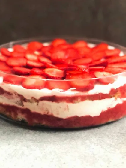 Making the most of winter with our Strawberry Trifle. This dessert features layers of fresh strawberries, light cream, and fluffy cake, creating a pocketful of sunshine on a cold day.
