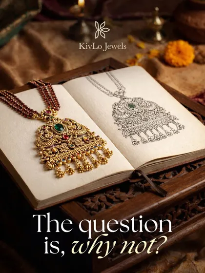 Every transformation starts with an idea. We sit down together, sketch out the possibilities, and only then do my artisans begin their work. This shows how a simple drawing becomes a treasured heirloom you can wear.