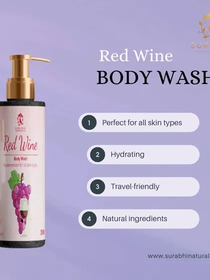 Our Red Wine Body Wash is a travel-friendly, hydrating formula that is perfect for all skin types. It’s made with natural ingredients for a truly indulgent experience.