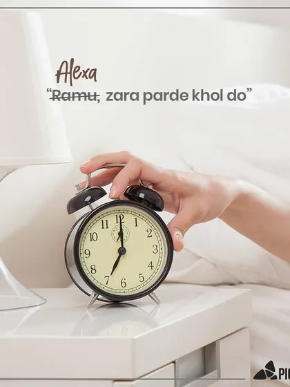 Waking up is easier when you don't have to move. Just say "Ramu, zara parde khol do" and your automated curtains will let the morning light in.