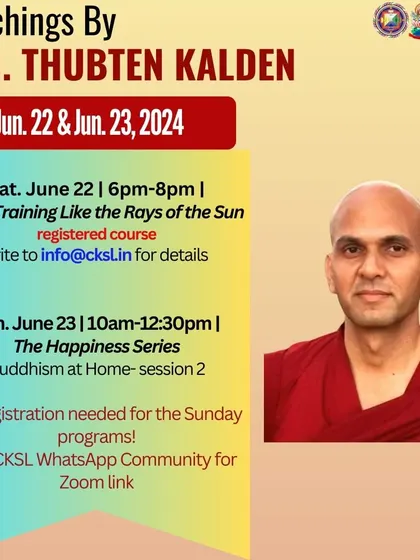 Venerable Thubten Kalden leads a weekend of teachings, including a session on "Buddhism at Home." We explore how to create a harmonious and spiritual family environment.