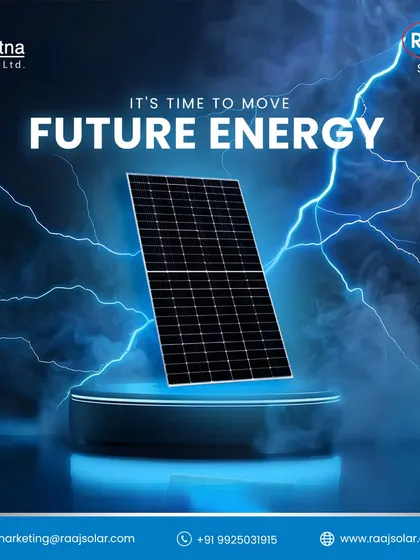 It's time to move to future energy. This dynamic image of our solar panel with electric currents emphasizes the power and forward-thinking nature of our advanced solar technology.