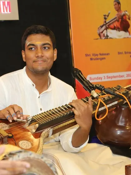 A photo from the stage in Mumbai after receiving the Principal K S Narayanaswamy Memorial Vainika award.