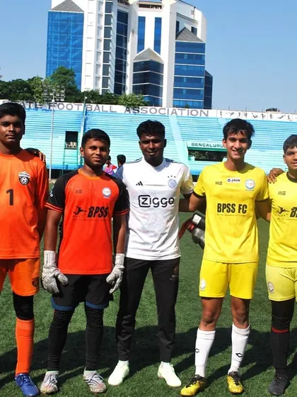 Md Saad Ibrahim with his coaches and teammates. His success is a team effort, reflecting our commitment to nurturing talent collectively.