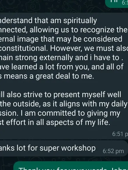 This feedback speaks to the core of what I teach. Image consulting is about strengthening your external presence to match your internal values and mission in life.