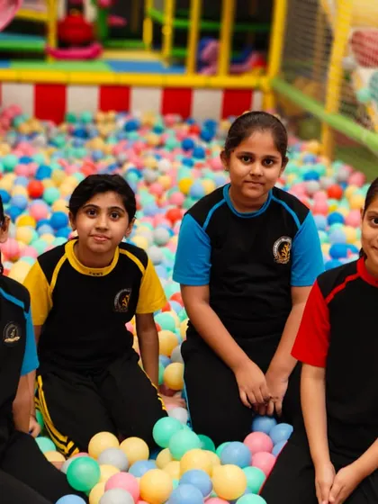 The ball pit is always a huge hit with school groups. It’s a colorful and fun space for kids to dive in and play together.
