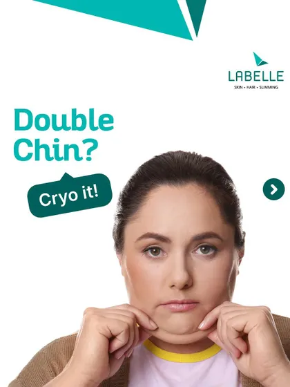 Want to get rid of a double chin? Cryo it! This treatment is precise enough to target smaller areas, helping you achieve a more defined jawline and profile.