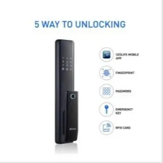 A closer look at the five unlocking methods available with the Ozone Morphy NXT Plus. This model is designed for both internal and main wooden doors, offering versatile security.