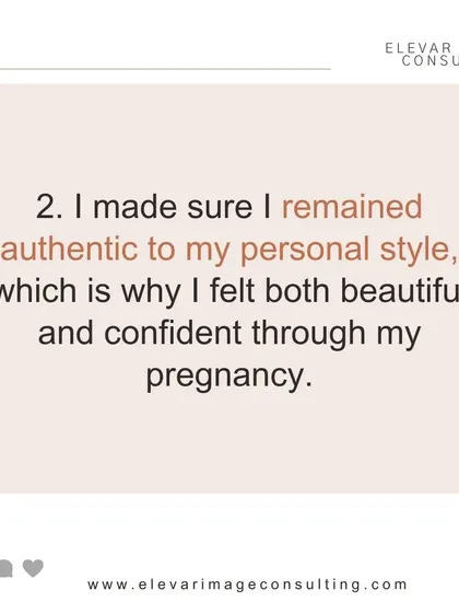 Strategy number two was staying authentic to my personal style. I made sure my outfits reflected who I am, which was the key to feeling beautiful and confident every day.