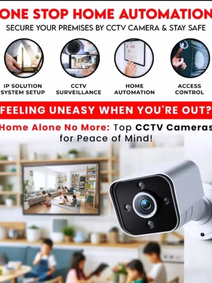 This graphic summarizes my key service areas for home security. I handle everything from IP camera setup and CCTV surveillance to full home automation and access control, ensuring your premises are safe and secure.