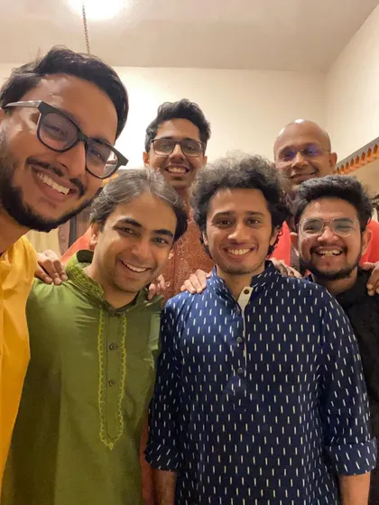A happy selfie after a fun performance with The Indian Jam Project (TIJP) in Ahmedabad. I enjoy collaborating with other bands and artists.