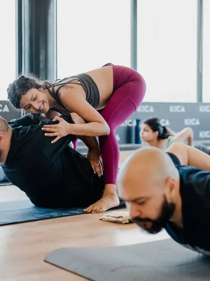 A gentle adjustment can make all the difference in finding the right alignment in a pose. In my classes, I provide hands on support to help you deepen your practice safely and connect more fully with your body.