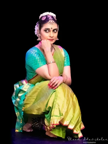 A contemplative pose from a performance at the Marylebone Theatre in London.