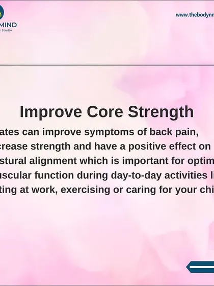 Improving core strength is a key benefit of postnatal Pilates. A strong core helps reduce back pain and provides the stability needed for everyday tasks as a new mother.