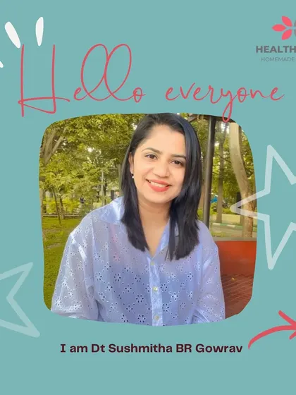 Hello everyone, I'm Dt Sushmitha. I'm a nutritionist on a mission to craft wholesome, homemade solutions for healthy living. I'm excited to share my journey and products with you.