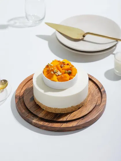 Our Cold Mango Cheesecake, a must-try from our list of mango favourites.