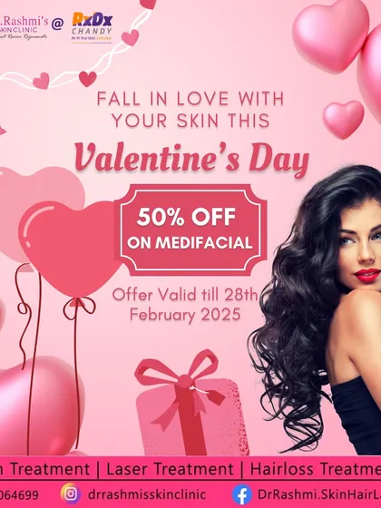 This Valentine's, I am offering a special 50% discount on my Medifacial treatments. It's a wonderful way to invest in yourself and achieve a refreshed, rejuvenated glow that comes from professional, science-backed skincare.