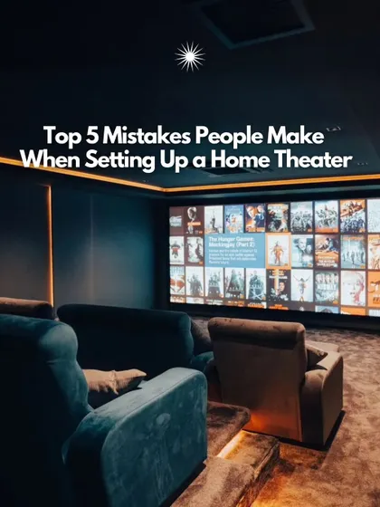 The title card for my "Top 5 Mistakes" series. My goal is to help you avoid common pitfalls when setting up a home theater.