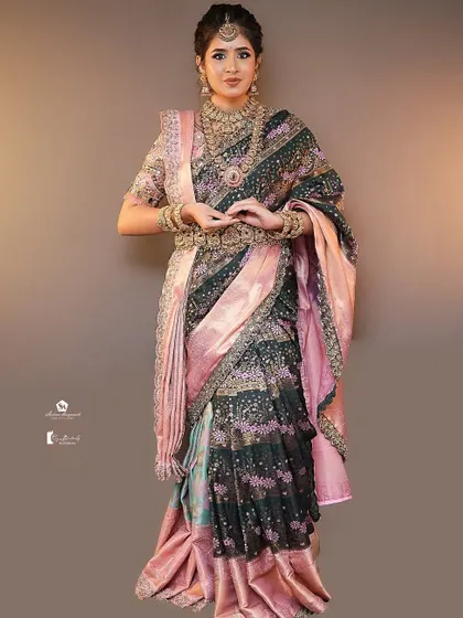 This half-saree look is popular for pre-wedding functions. You'll learn to adapt your skills for different traditional outfits and events.