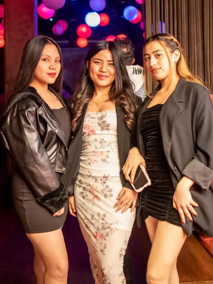 Another stylish group enjoying the Thursday night party at one of Kolkata's hottest spots.