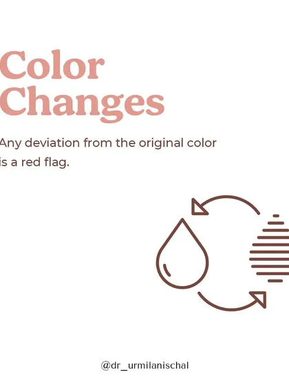 If the color of your cream or serum has changed from its original shade, it's a sign of oxidation or degradation. This is especially important for ingredients like Vitamin C.