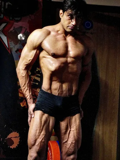 You must let go of who you were to become who you want to be. This shredded physique represents the process of self destruction and rebuilding.