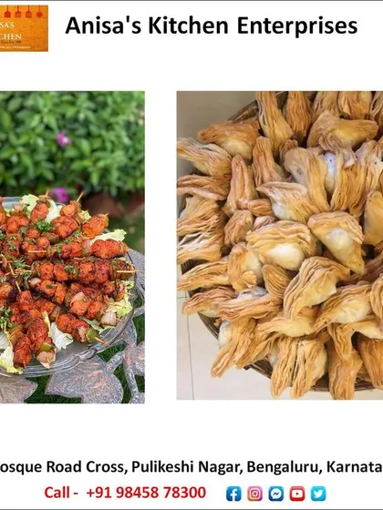 With experience dating back to 1984, we are one of Bangalore's established caterers. This image features our chicken lollipops and signature warkhi samosas.