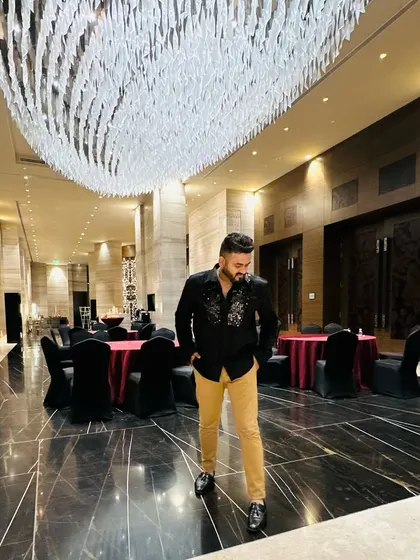 The grand lobby of the Sheraton sets the tone for a spectacular wedding event. I'm here to ensure the music matches the grandeur.