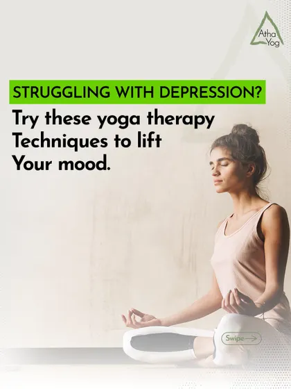 If you are struggling with depression, yoga therapy can help. These techniques are designed to lift your mood and bring you back to a state of balance.