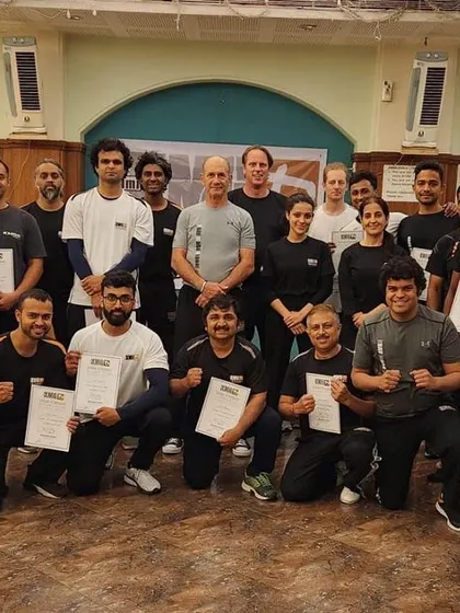 The Graduate Level Intensive Seminar group with Master Eyal Yanilov. This is where our advanced students refine their skills with the founder himself.