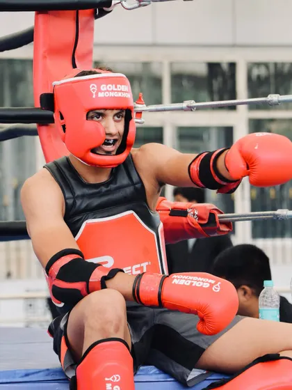 Our undisputed champion, ready for the next round. This is the look of a fighter who has put in the work.