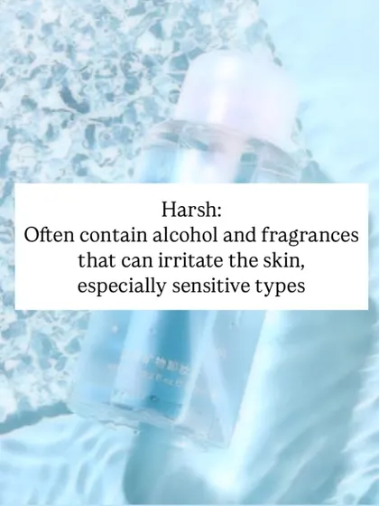 Makeup wipes often contain alcohol and fragrances that can irritate the skin, especially for those with sensitive types.