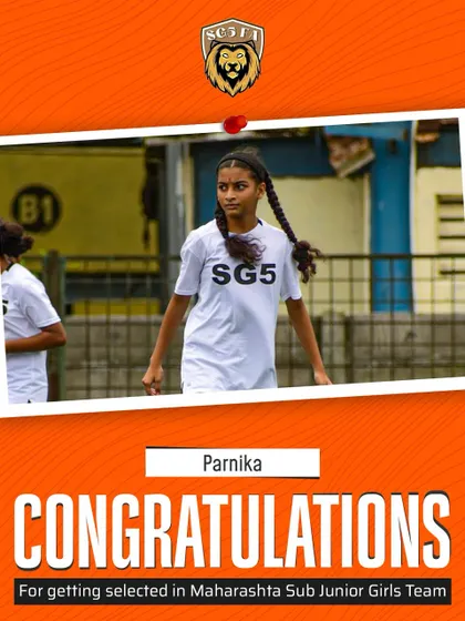 Celebrating Parnika's selection into the Maharashtra Sub Junior Girls Team. A proud moment for her and our entire girls' program.
