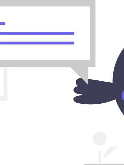 a simple character illustration for a chat or support feature. even small visual cues like this can make a product feel more friendly and approachable.