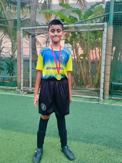 A well-deserved Player of the Month award for this dedicated young footballer.