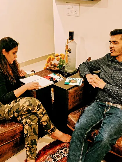 A candid shot of a deep conversation during an interview with actor and TEDx speaker Mohammed Ali Shah for Fauji India magazine. It was a privilege to capture his inspiring journey.