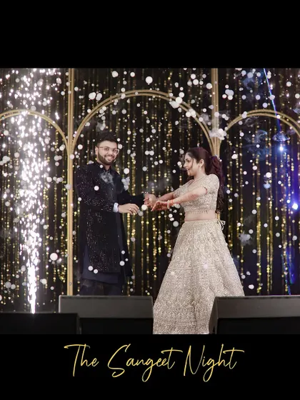 The sangeet night is all about energy, music, and celebration. We capture the grand performances and sparkling moments, preserving the excitement as the couple dances their way into their new life together under the stage lights.
