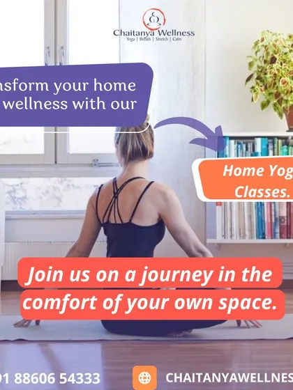 Transform your home into a sanctuary of peace and wellness with our home yoga classes. We bring the journey of self-discovery and mindful movement right to your own space.