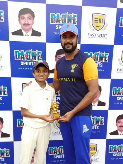 Siddharth Ashok named Man of the Match after a dominant 8-wicket victory in the CN Ravikiran Memorial Cap U-13.