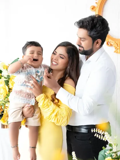 A playful and candid moment during a family session. I love capturing the unposed laughter and interactions that show a family's true spirit.