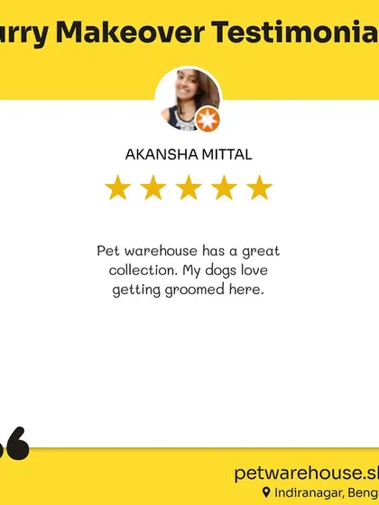 More five-star testimonials from our wonderful customers. Your feedback fuels our passion and helps us make Pet Warehouse the best it can be.